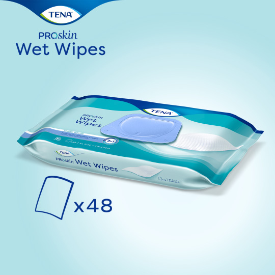 TENA ProSkin Wet Wipe - plastic lid 1
