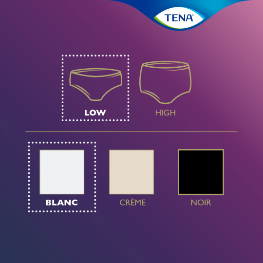TENA Silhouette Normal Low Waist Blanc - Incontinence underwear 1