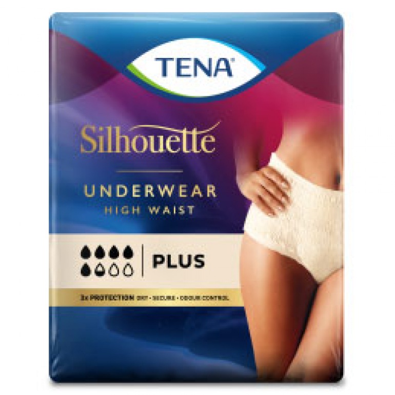 TENA Lady Silhouette Plus Incontinence Underwear - High Waist Crème
